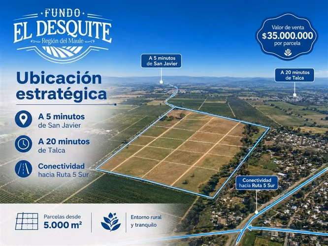 Parcelas en venta en Fundo El Desquite, San Javier