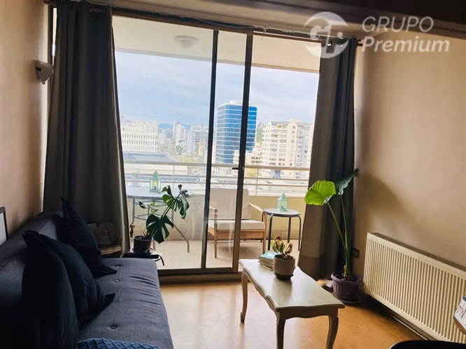 Departamento 1D1B inversión ubicación privilegiada Viña