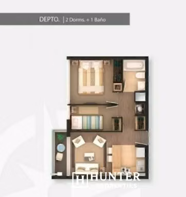 Departamento en venta 2D 1B Viña del Mar