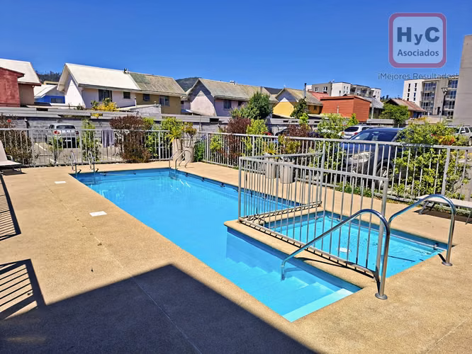 Hermoso departamento 3 dormitorios 2 baño con estacionamiento en Chiguayante