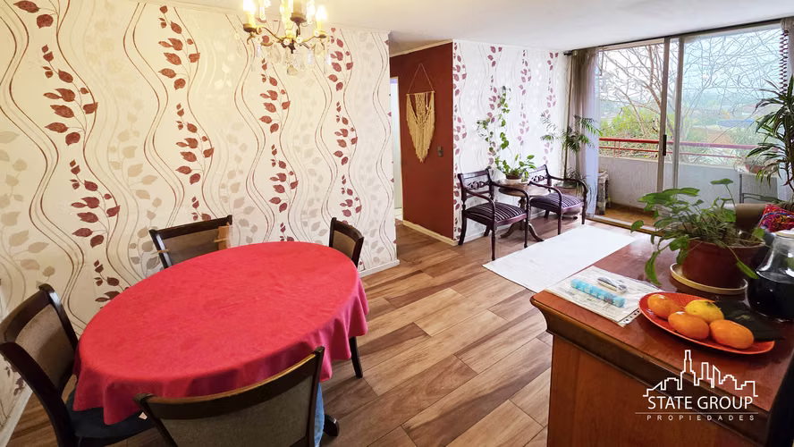 VENTA DEPARTAMENTO 3 DORMITORIOS Y BODEGA METRO VIVACETA
