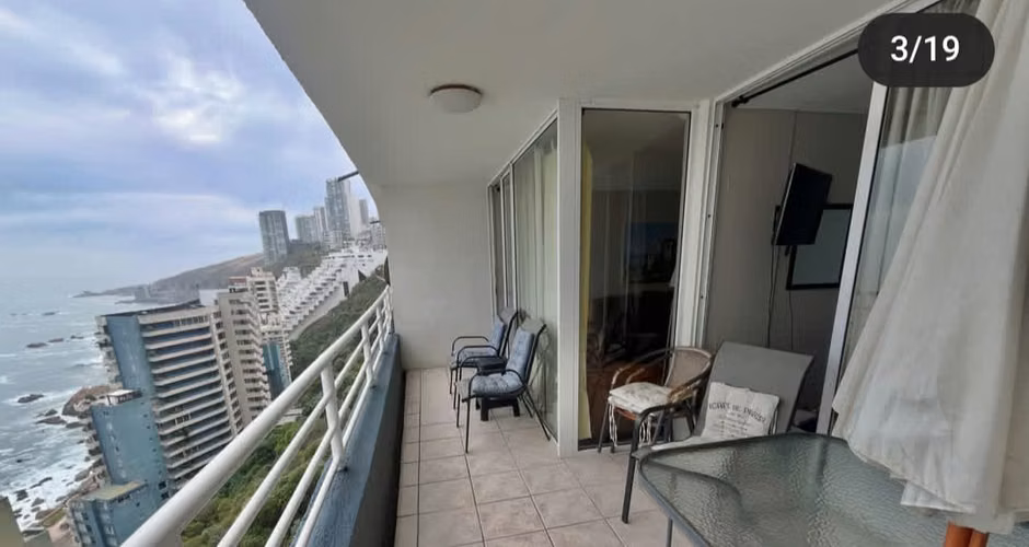 ARRIENDO AÑO CORRIDO VISTA PANORAMICA AL MAR 2D 2B