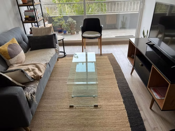 Mesa de centro de vidrio templado