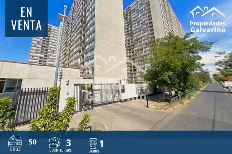 Departamento en venta de 3 dorm. en Quinta Normal