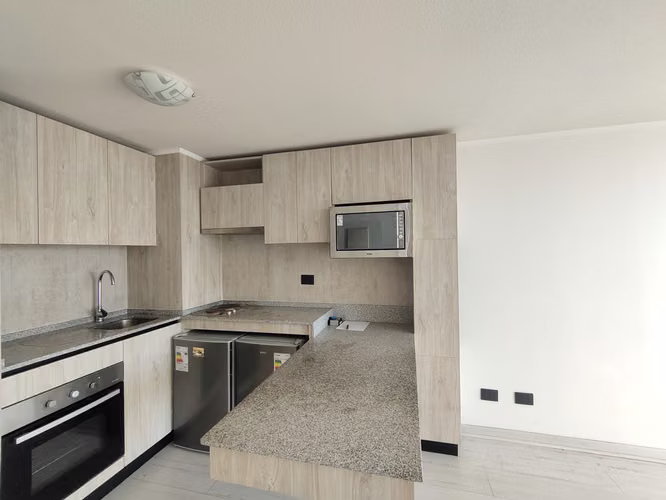 Arriendo depto 1D+1B, Estac+Bodg, logia, terraza, Ñuñoa