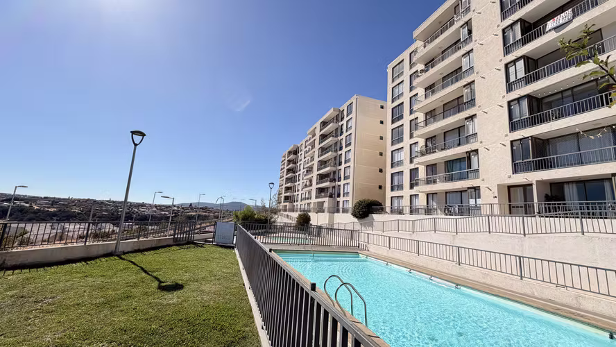 Venta Departamento 3D/2B con Estacionamiento  Alto Manquehue, Quilpue  Vista Despejada