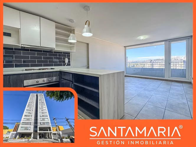 Arriendo Dpto. 2 Dorm con Estac en calle Heras, Concepción