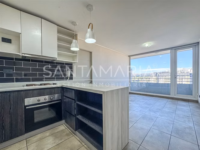 Arriendo Dpto. 2 Dorm con Estac en calle Heras, Concepción