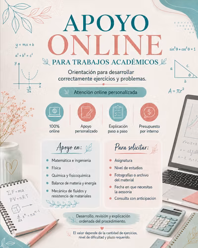 ¿Tienes una guía, taller o conjunto de ejercicios y necesitas orientación para desarrollarlos correctamente?