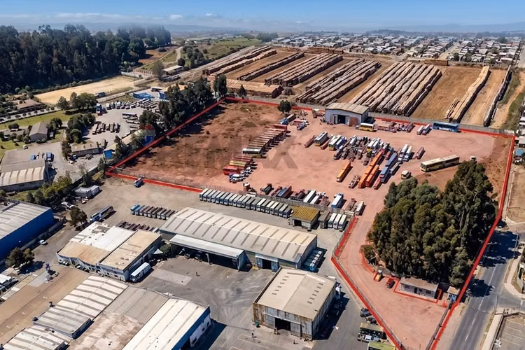 En venta gran terreno industrial en talcahuano.