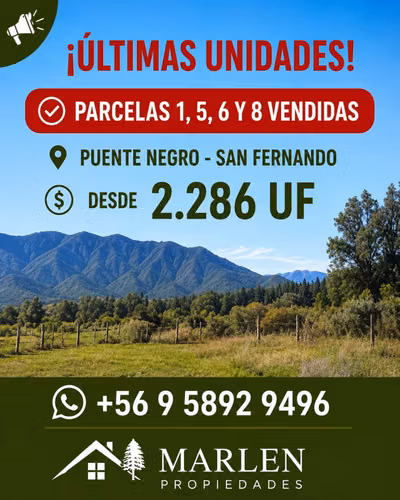 PARCELAS EXCLUSIVAS EN PUENTE NEGRO | SAN FERNANDO