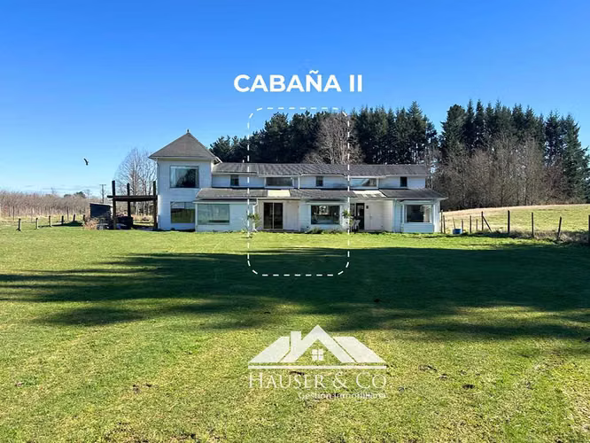 Cabaña campestre 3 dorm 2 b camino Villarrica a Pedregoso