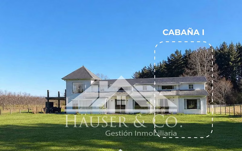 Cabaña campestre 3 dorm 2 b camino Villarrica a Pedregoso