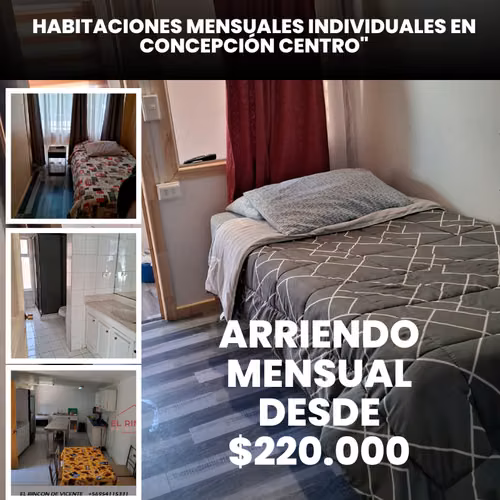 Ultimas Habitaciones $220.000 concepcion centro