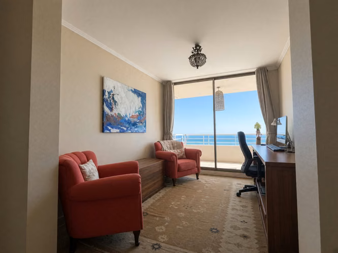 Departamento 4D/4B con vista completa al mar - Montemar