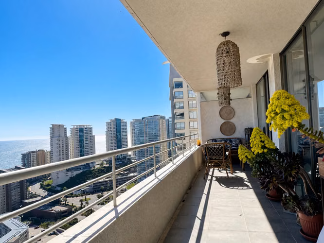 Departamento 4D/4B con vista completa al mar - Montemar