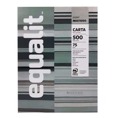 Pack de 5 resmas tamaño carta equialit