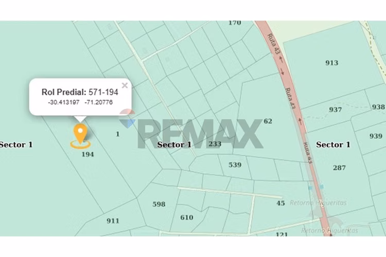 Terreno 4,60 ha ruta d 43