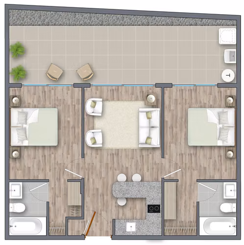 ARRIENDO DEPTO 2D 2B SAN JOAQUÍN