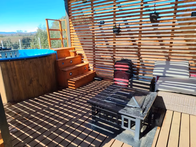 Parcela Premium con vista al Volcán Llaima con terraza panorámica