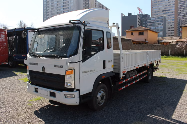 Sinotruk Homan 1217C año 2023 1100 KMS PLANO CON BARANDAS PARA 8500 KGS