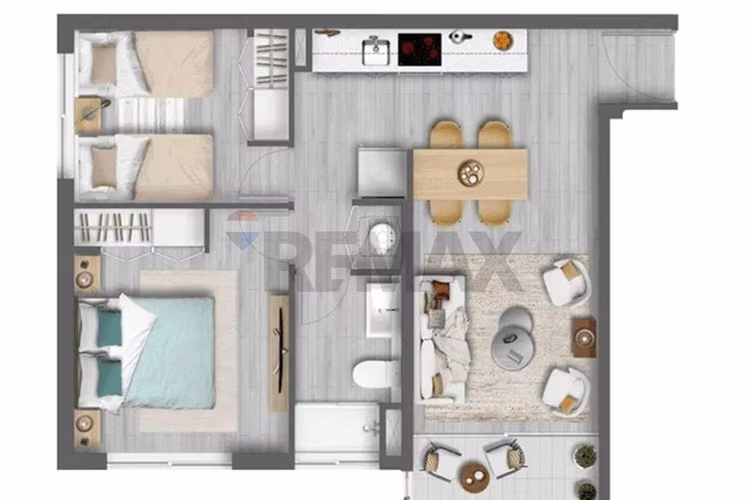 Arriendo depto a estrenar 2dor+est+bd