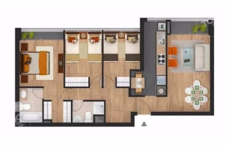 Departamento venta 3 dorm. 2 estac. Metro Las Torres Macul - Imagen 6