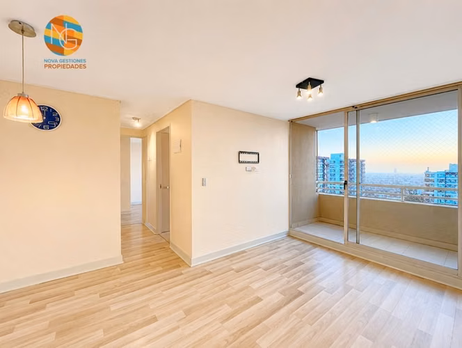 Departamento 2D+2B.Piso 14, A Pasos del Metro Lo Vial