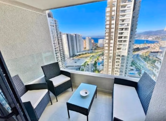 Venta Depto 2 dorm 2 baños en Costa Montemar Concón