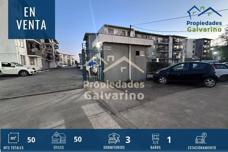 Departamento en venta de 3 dorm. en Pudahuel