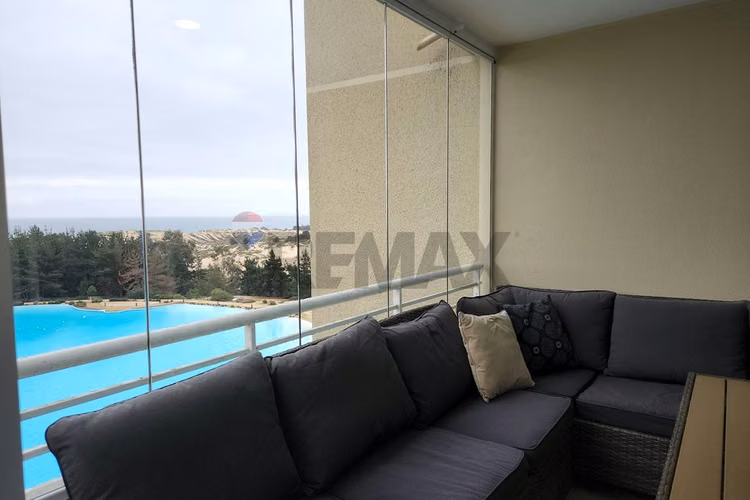Dpto vista al mar y laguna, las cruces – amoblado