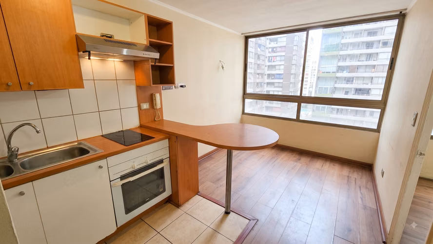 ARRIENDO DEPARTAMENTO 1 DORMITORIO Y BODEGA SAN MARTIN METRO