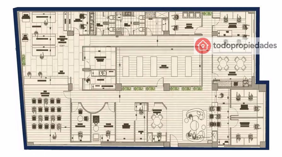 Oficina 350 M2 Marchant Pereira / Metro Inés de Suárez