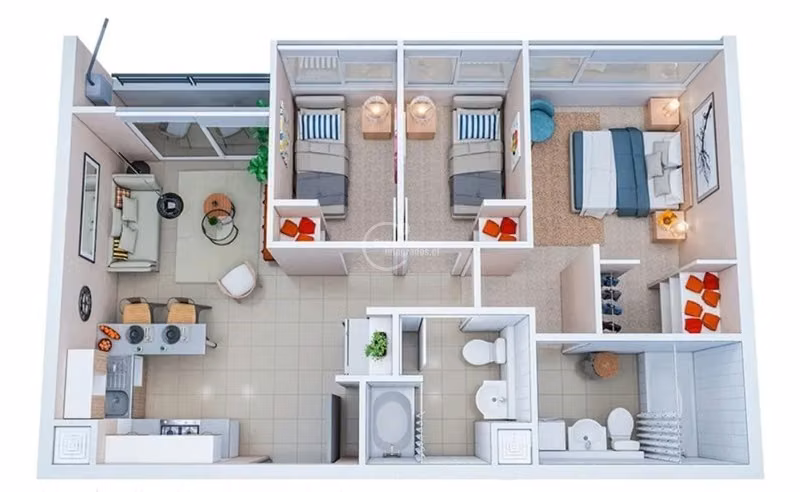 Departamento en venta de 3 dorm. en La Granja - Imagen 19