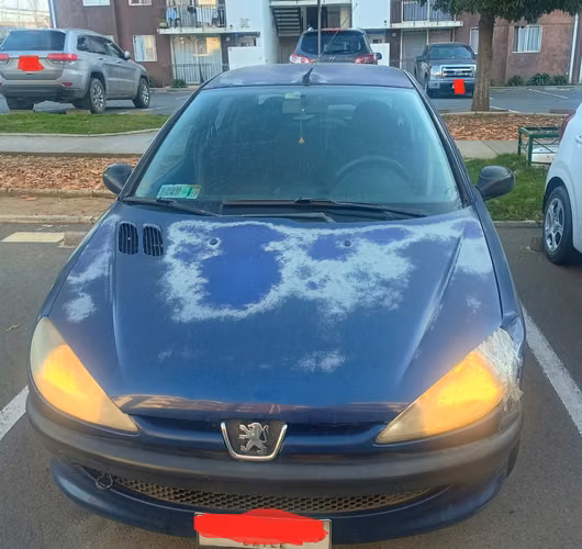 Peugeot 206 azul año 2008
