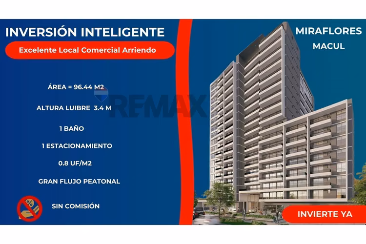 Inversión local comercial departamental–macul