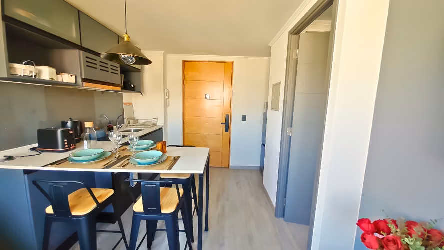 ARRIENDO DEPTO 1 DORM 1 BAÑO TOTALMENTE AMOBLADO