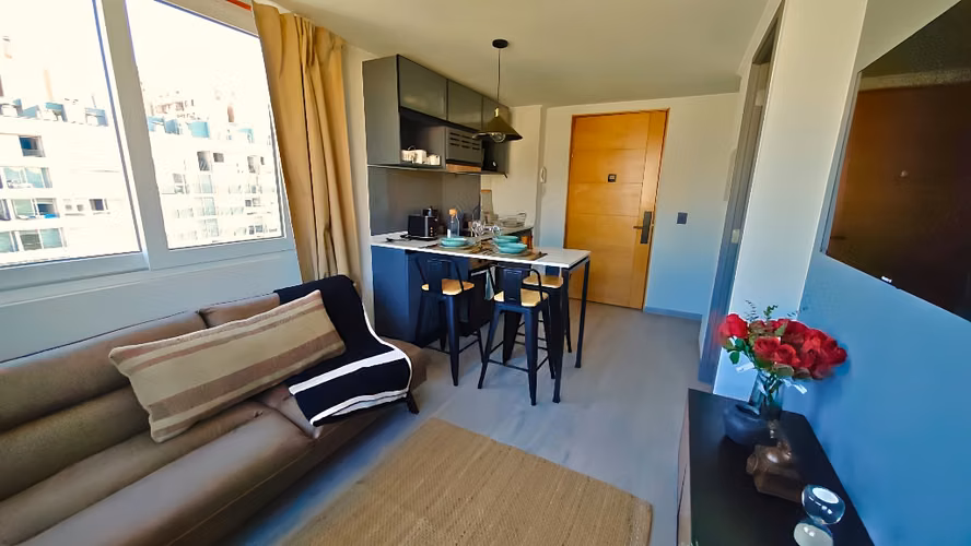 ARRIENDO DEPTO 1 DORM 1 BAÑO TOTALMENTE AMOBLADO