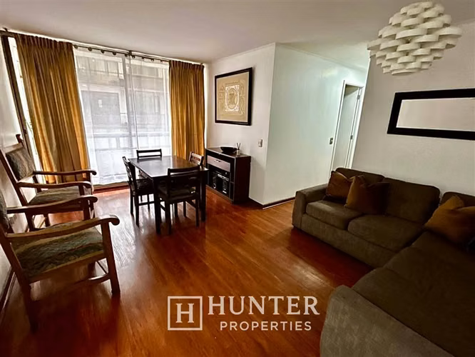 Arriendo depto amoblado 2d 2b bod., Metro Santa Lucía - Imagen 3