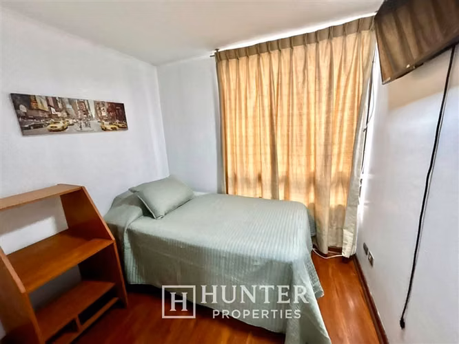 Arriendo depto amoblado 2d 2b bod., Metro Santa Lucía - Imagen 9