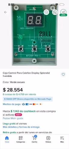 Calefont Splendid digital de 16 litros