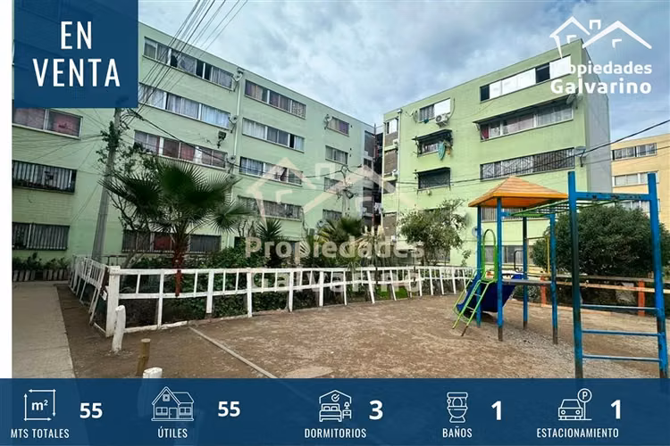 Departamento en venta de 3 dorm. en Quilicura
