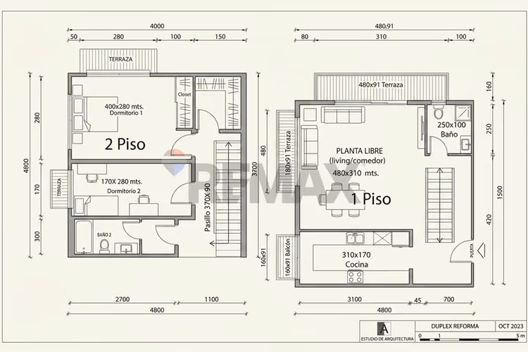 Dúplex 87 m², 5 terrazas, 2d, 2b, metro o'higgins
