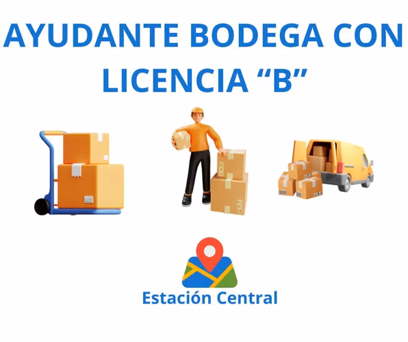 Ayudante Bodega Con Licencia B