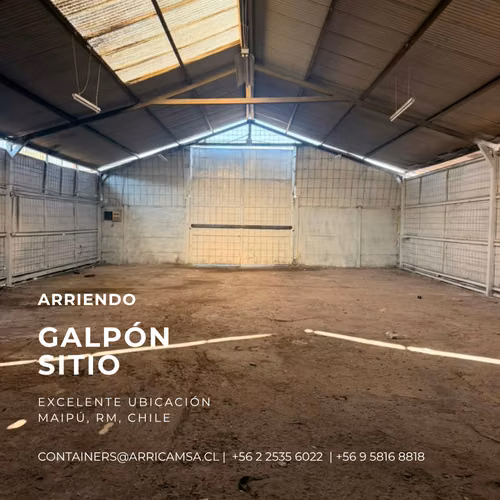 GALPÓN SITIO GALPON - SECTOR INDUSTRIAL MAIPÚ