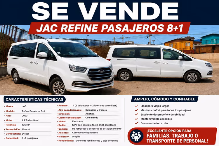 JAC Refine 8+1 (Año 2023)
