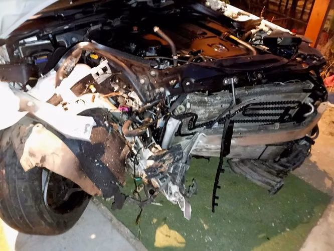 Mercedes c200 chocado