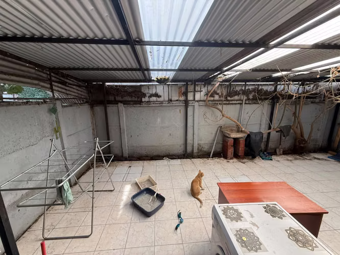 Casa de 1 piso sólida.