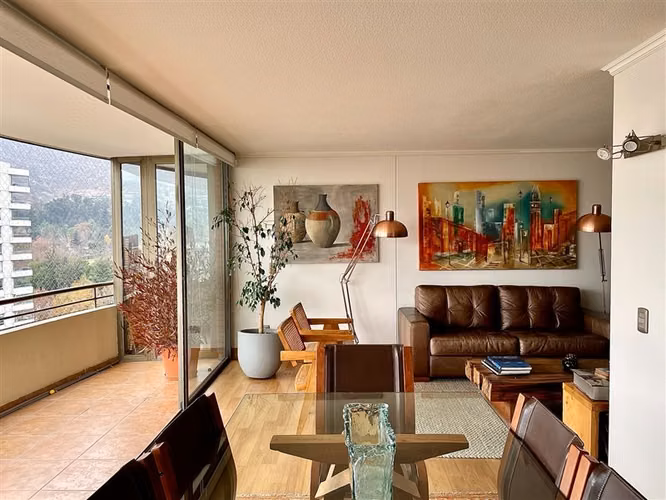 Lindo departamento con vista despejada a la cordillera