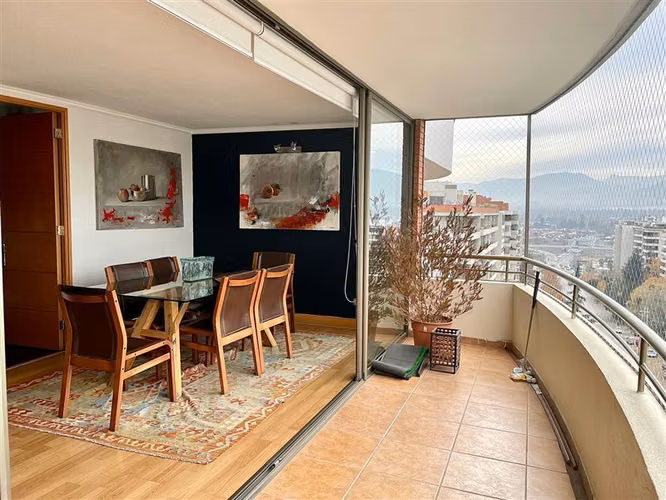 Lindo departamento con vista despejada a la cordillera